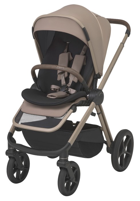 espiro miloo 2.0 - wersja spacerowa z wkładką - kolor perfect beige - widok od przodu