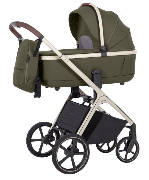 Carrello Vector Deep Green - wózek 2w1 z gondolą dla noworodka