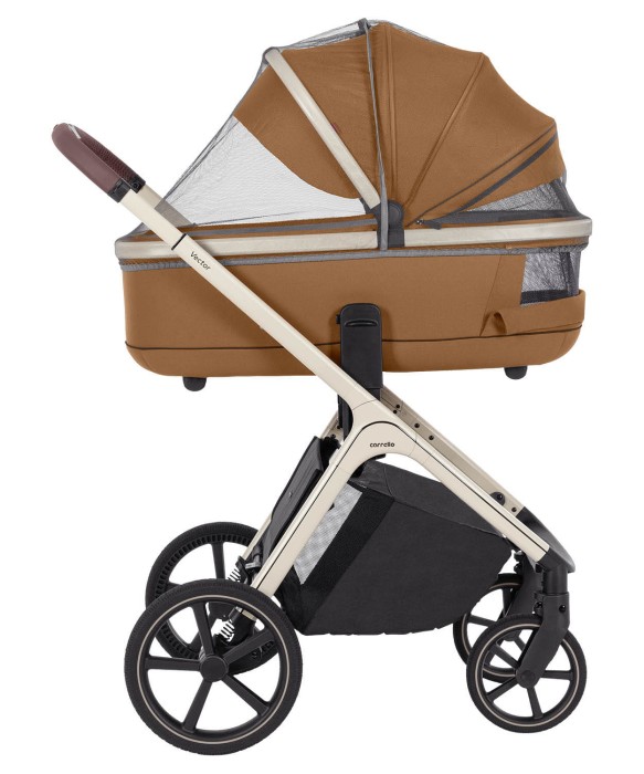 Carrello Vector Coral Beige- wózek 2w1 z moskitierą