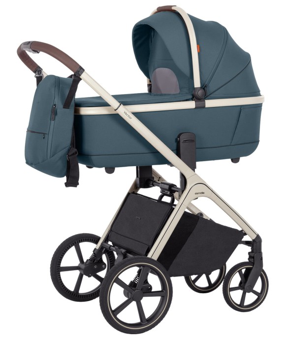 Carrello Vector Prime Blue - wózek 2w1 z gondolą dla noworodka
