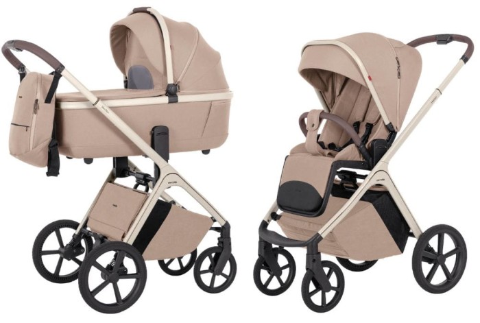 CARRELLO VECTOR CRL-6550 wózek dziecięcy 2w1 | Walnut Beige