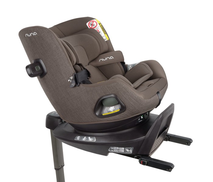 Nuna Pruu kolor Chestnut fotelik na ISOFIX z funkcją obrotu siedziska