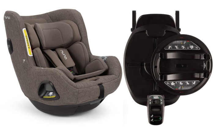 NUNA TODL NEXT Fotelik obrotowy 40-105 cm | Chestnut | Baza Curv 