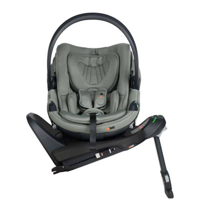 Fotelik dla noworodka z bazą obrotową ISOFIX - BeSafe Go Beyond² kolor Meadow Green