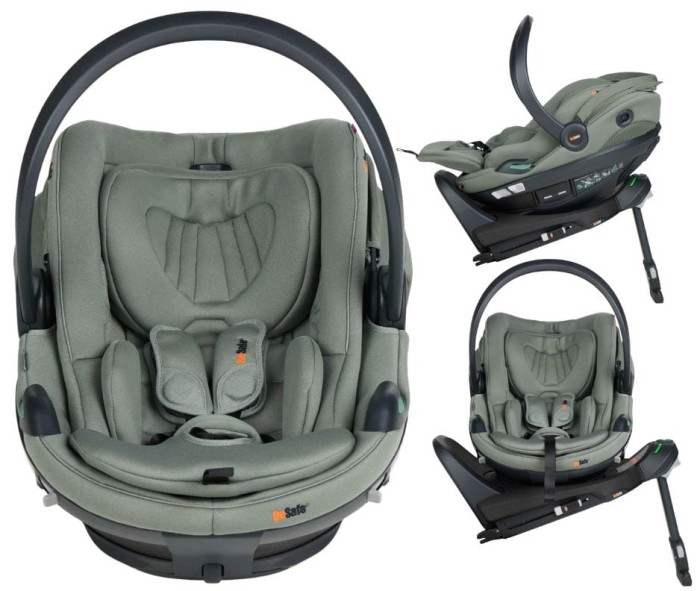 BESAFE GO BEYOND² fotelik niemowlęcy | Meadow Green | zestaw z bazą ISOFIX