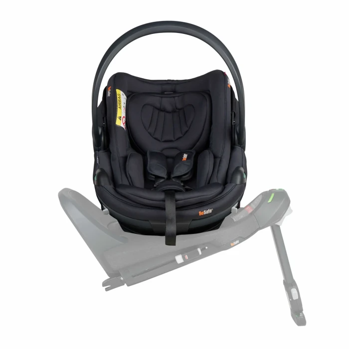 Fotelik dla noworodka z bazą obrotową ISOFIX - BeSafe Go Beyond² kolor Black Soft Breeze