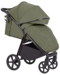carrello bravo plus 2026 - wózek spacerowy - oparcie na płasko - osłona na nóżki - kolor midnight green - widok od boku