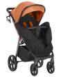 carrello bravo plus 2026 - wózek spacerowy - osłona na nóżki - kolor tango orange - widok pod skosem