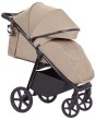 carrello bravo plus 2026 - wózek spacerowy - oparcie na płasko - osłona na nóżki - kolor royal beige - widok od boku
