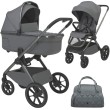 Espiro Clodie 2w1 kolor Chic Grey - wózek dla dziecka z godnolą i spacerówką