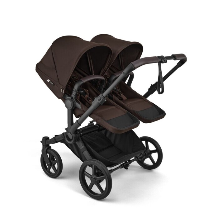 Bugaboo Donkey 6 Twin Cocoa Brown - wózek 2w1 bliżniaczy