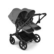 Bugaboo Donkey 6 Twin Moon Grey - wózek 2w1 bliżniaczy