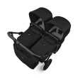 Bugaboo Donkey 6 Twin Heritage Black - wózek dla bliźniaków od urodzenia