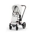 Cybex Priam 5 - wersja spacerowa | kolor Style Off White, stelaż Rosegold