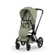 Cybex Priam 5 - wersja spacerowa | kolor Style Sage Green, stelaż Matt Black