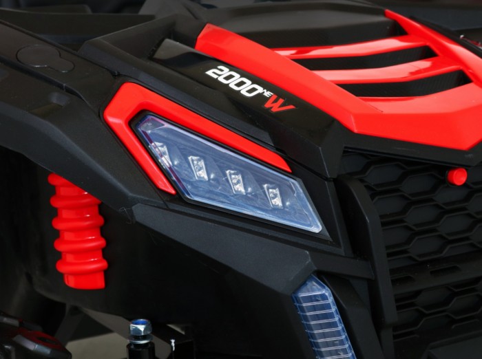 Buggy ATV Racing dla 2 dzieci Czerwony + Napęd 4x4 + Pilot + Wolny Start + MP3 LED-18 6664 