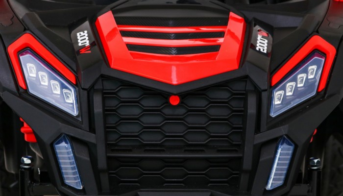 Buggy ATV Racing dla 2 dzieci Czerwony + Napęd 4x4 + Pilot + Wolny Start + MP3 LED-22 6664 