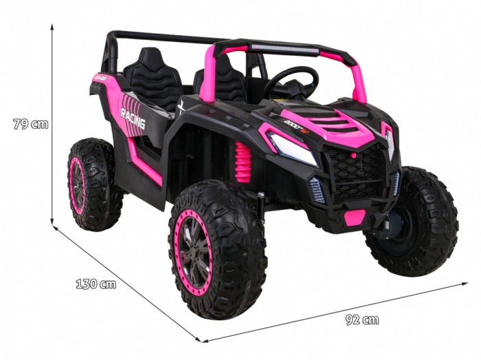 Buggy ATV Racing dla 2 dzieci Różowy + Napęd 4x4 + Pilot + Wolny Start + MP3 LED-2 6665 