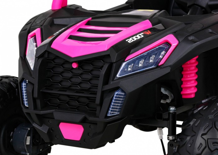 Buggy ATV Racing dla 2 dzieci Różowy + Napęd 4x4 + Pilot + Wolny Start + MP3 LED-12 6665 