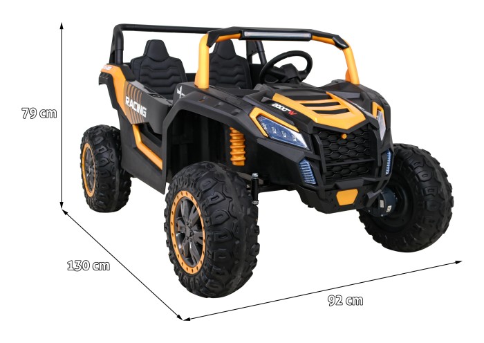 Buggy ATV Racing dla 2 dzieci Złoty + Napęd 4x4 + Pilot + Wolny Start + MP3 LED-13 6667 
