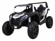 Buggy ATV Strong Racing dla 2 dzieci Biały + Silnik bezszczotkowy + Pompowane koła + Audio LED-1 6668 