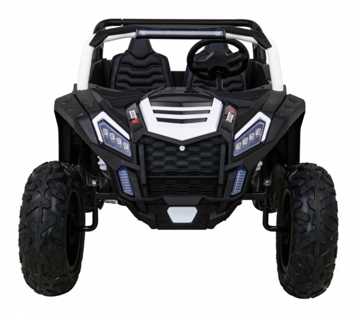 Buggy ATV Strong Racing dla 2 dzieci Biały + Silnik bezszczotkowy + Pompowane koła + Audio LED-3 6668 