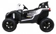 Buggy ATV Strong Racing dla 2 dzieci Biały + Silnik bezszczotkowy + Pompowane koła + Audio LED-4 6668 