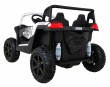 Buggy ATV Strong Racing dla 2 dzieci Biały + Silnik bezszczotkowy + Pompowane koła + Audio LED-5 6668 
