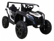 Buggy ATV Strong Racing dla 2 dzieci Biały + Silnik bezszczotkowy + Pompowane koła + Audio LED-8 6668 