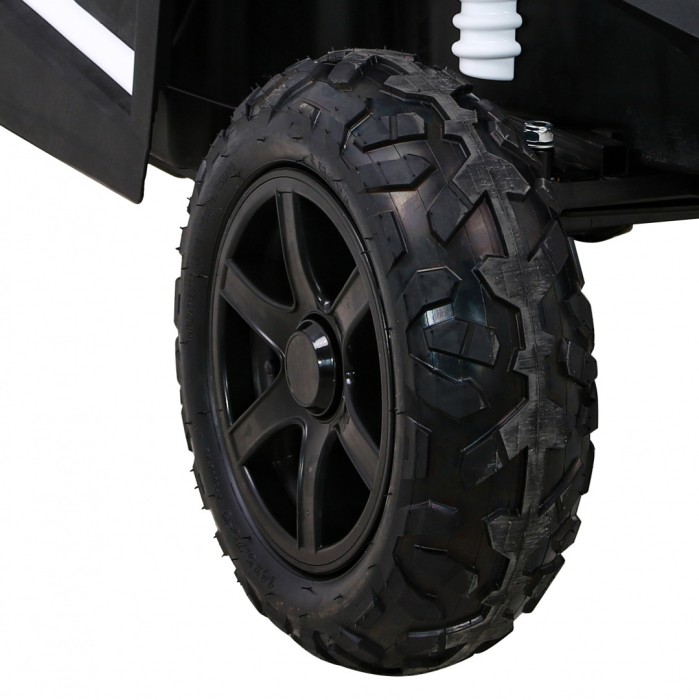 Buggy ATV Strong Racing dla 2 dzieci Biały + Silnik bezszczotkowy + Pompowane koła + Audio LED-15 6668 