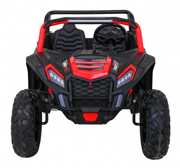 Buggy ATV Strong Racing dla 2 dzieci Czerwony + Silnik bezszczotkowy + Pompowane koła + Audio LED-3 6669 