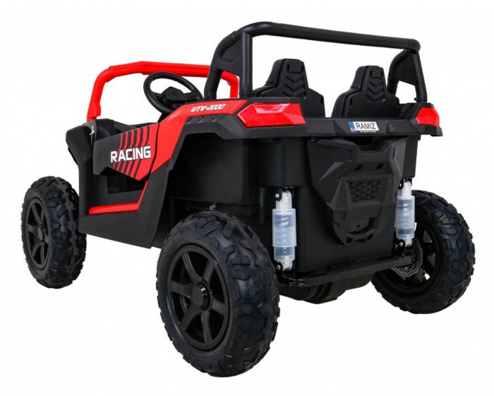 Buggy ATV Strong Racing dla 2 dzieci Czerwony + Silnik bezszczotkowy + Pompowane koła + Audio LED-5 6669 