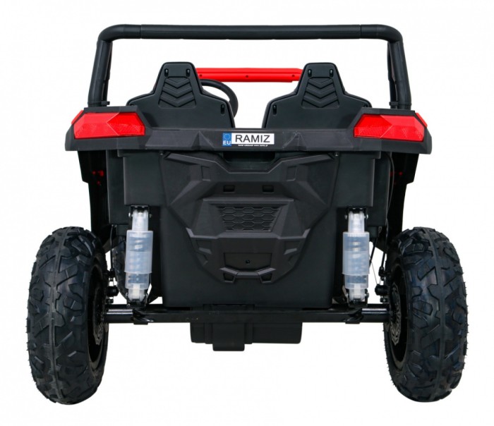 Buggy ATV Strong Racing dla 2 dzieci Czerwony + Silnik bezszczotkowy + Pompowane koła + Audio LED-6 6669 