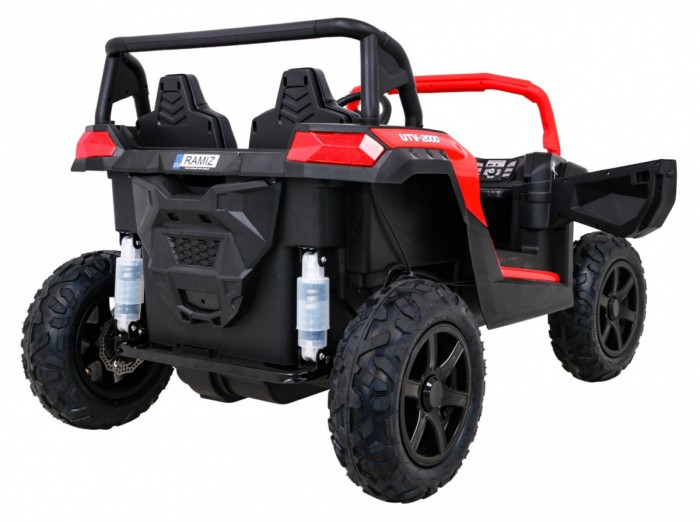 Buggy ATV Strong Racing dla 2 dzieci Czerwony + Silnik bezszczotkowy + Pompowane koła + Audio LED-7 6669 