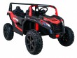 Buggy ATV Strong Racing dla 2 dzieci Czerwony + Silnik bezszczotkowy + Pompowane koła + Audio LED-9 6669 