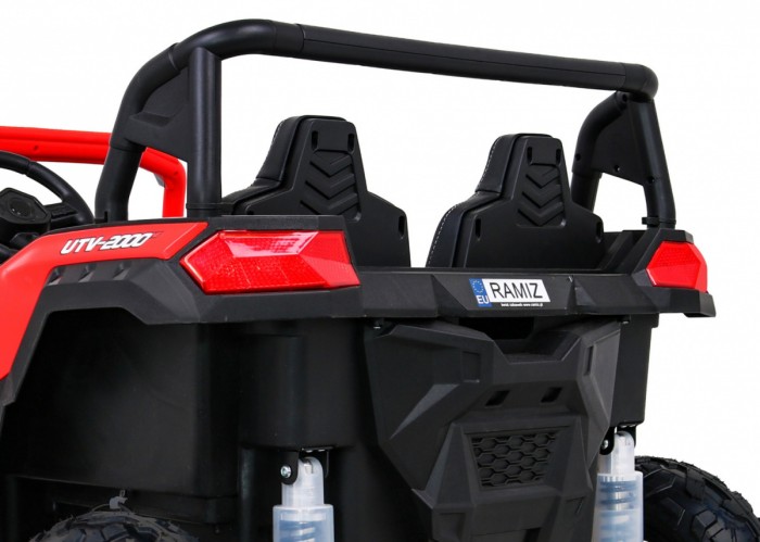 Buggy ATV Strong Racing dla 2 dzieci Czerwony + Silnik bezszczotkowy + Pompowane koła + Audio LED-14 6669 