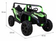 Buggy ATV Strong Racing dla 2 dzieci Zielony + Silnik bezszczotkowy + Pompowane koła + Audio LED-2 6670 