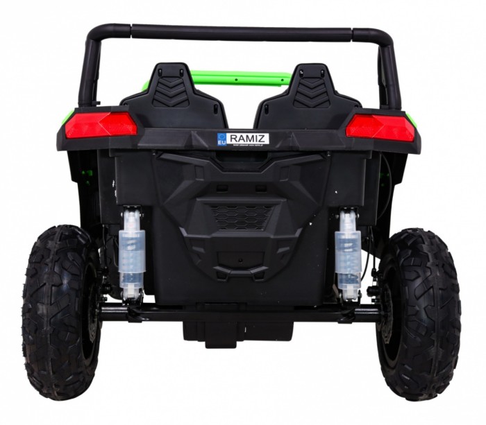 Buggy ATV Strong Racing dla 2 dzieci Zielony + Silnik bezszczotkowy + Pompowane koła + Audio LED-6 6670 