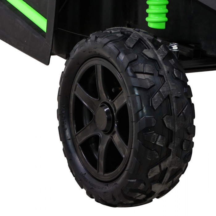 Buggy ATV Strong Racing dla 2 dzieci Zielony + Silnik bezszczotkowy + Pompowane koła + Audio LED-17 6670 