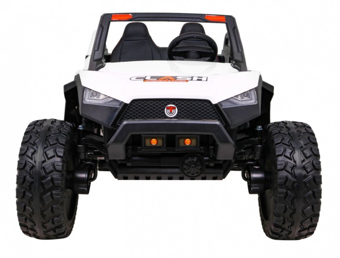 Buggy Clash na akumulator dla 2 dzieci Biały + Pilot + Napęd 4x4 + Regulacja siedzenia + Radio MP3 + LED-3 6671 
