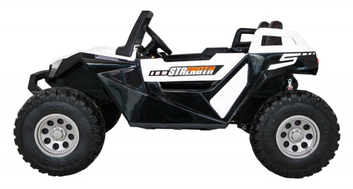 Buggy Clash na akumulator dla 2 dzieci Biały + Pilot + Napęd 4x4 + Regulacja siedzenia + Radio MP3 + LED-4 6671 