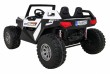 Buggy Clash na akumulator dla 2 dzieci Biały + Pilot + Napęd 4x4 + Regulacja siedzenia + Radio MP3 + LED-5 6671 