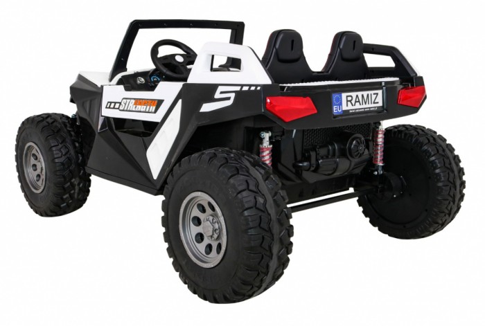 Buggy Clash na akumulator dla 2 dzieci Biały + Pilot + Napęd 4x4 + Regulacja siedzenia + Radio MP3 + LED-5 6671 