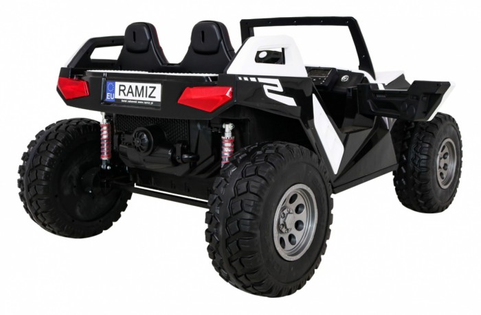 Buggy Clash na akumulator dla 2 dzieci Biały + Pilot + Napęd 4x4 + Regulacja siedzenia + Radio MP3 + LED-9 6671 