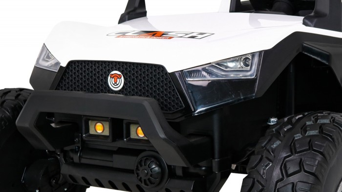 Buggy Clash na akumulator dla 2 dzieci Biały + Pilot + Napęd 4x4 + Regulacja siedzenia + Radio MP3 + LED-11 6671 