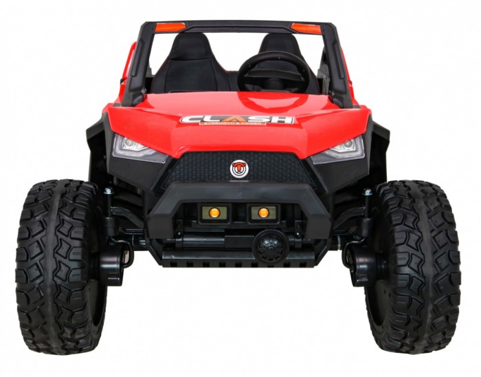 Buggy Clash na akumulator dla 2 dzieci Czerwony + Pilot + Napęd 4x4 + Regulacja siedzenia + Radio MP3 + LED-3 6673 