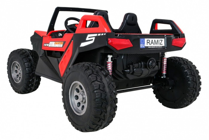 Buggy Clash na akumulator dla 2 dzieci Czerwony + Pilot + Napęd 4x4 + Regulacja siedzenia + Radio MP3 + LED-5 6673 