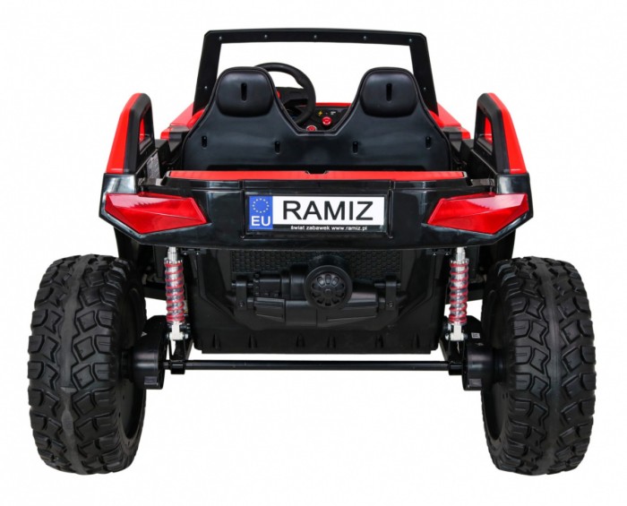 Buggy Clash na akumulator dla 2 dzieci Czerwony + Pilot + Napęd 4x4 + Regulacja siedzenia + Radio MP3 + LED-6 6673 