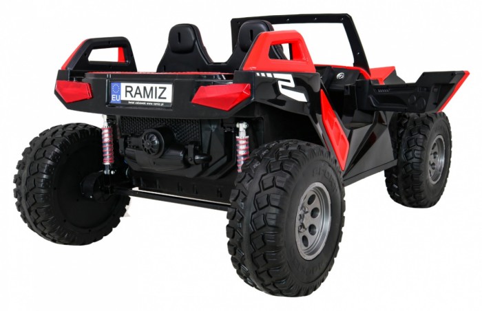 Buggy Clash na akumulator dla 2 dzieci Czerwony + Pilot + Napęd 4x4 + Regulacja siedzenia + Radio MP3 + LED-10 6673 
