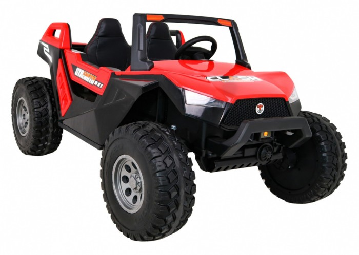 Buggy Clash na akumulator dla 2 dzieci Czerwony + Pilot + Napęd 4x4 + Regulacja siedzenia + Radio MP3 + LED-11 6673 